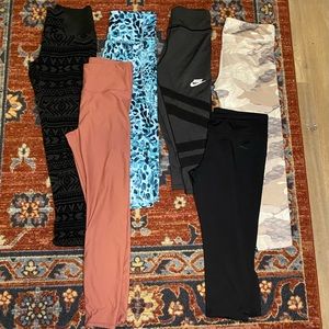 Lot of 6 Athletic Leggings